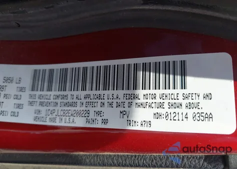 2014 Jeep Cherokee Latitude z USA, uszkodzony, nr VIN 1C4PJLCB2EW200229